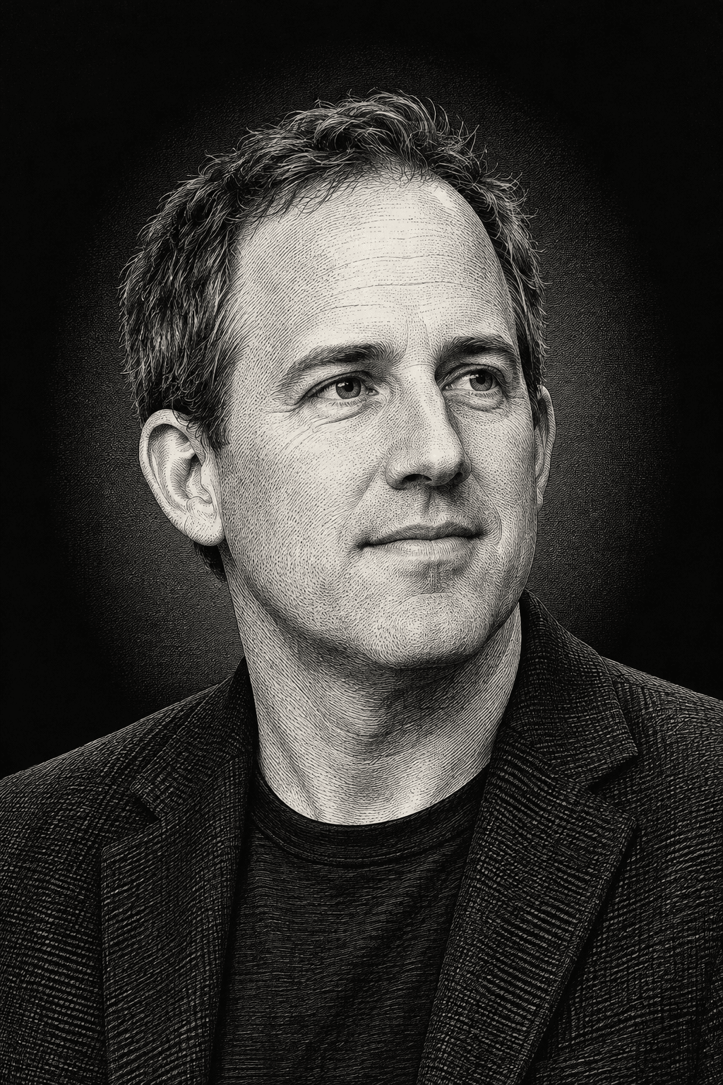 AI editorial illustration of Bret Taylor