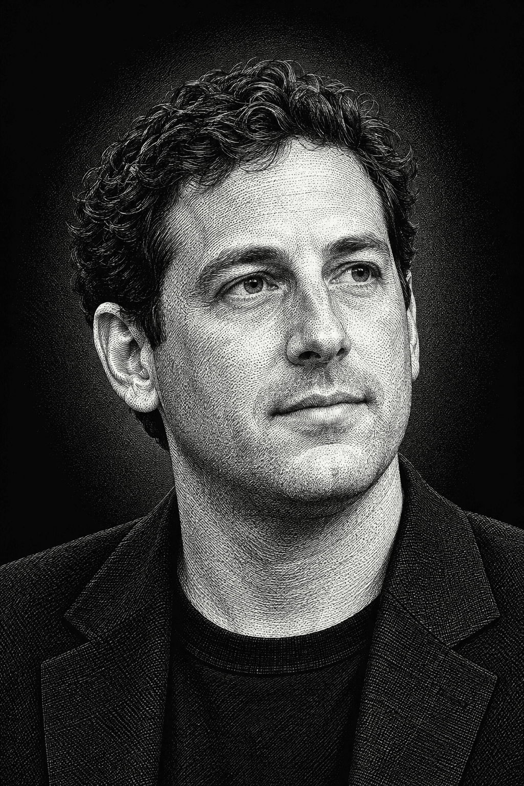 AI editorial illustration of Michael Intrator
