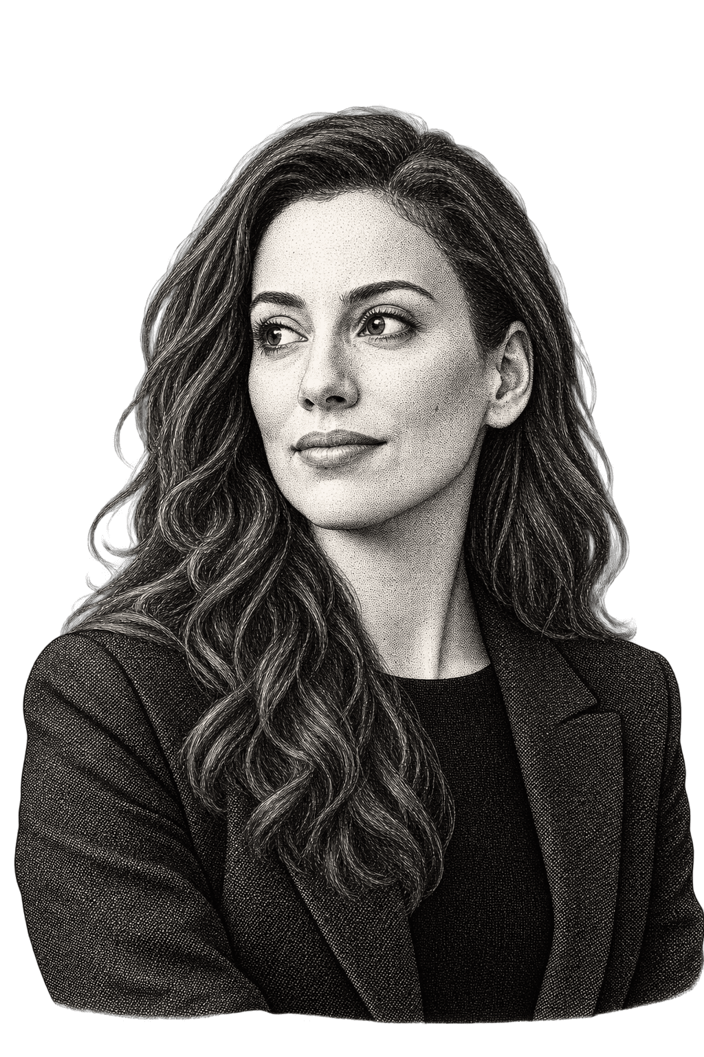 AI editorial illustration of Mira Murati