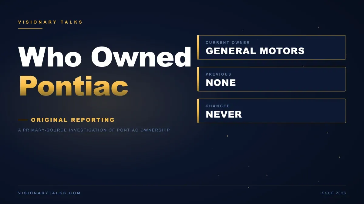 Who Owned Pontiac? General Motors Built the Brand, Killed the Brand, and Never Once Sold It