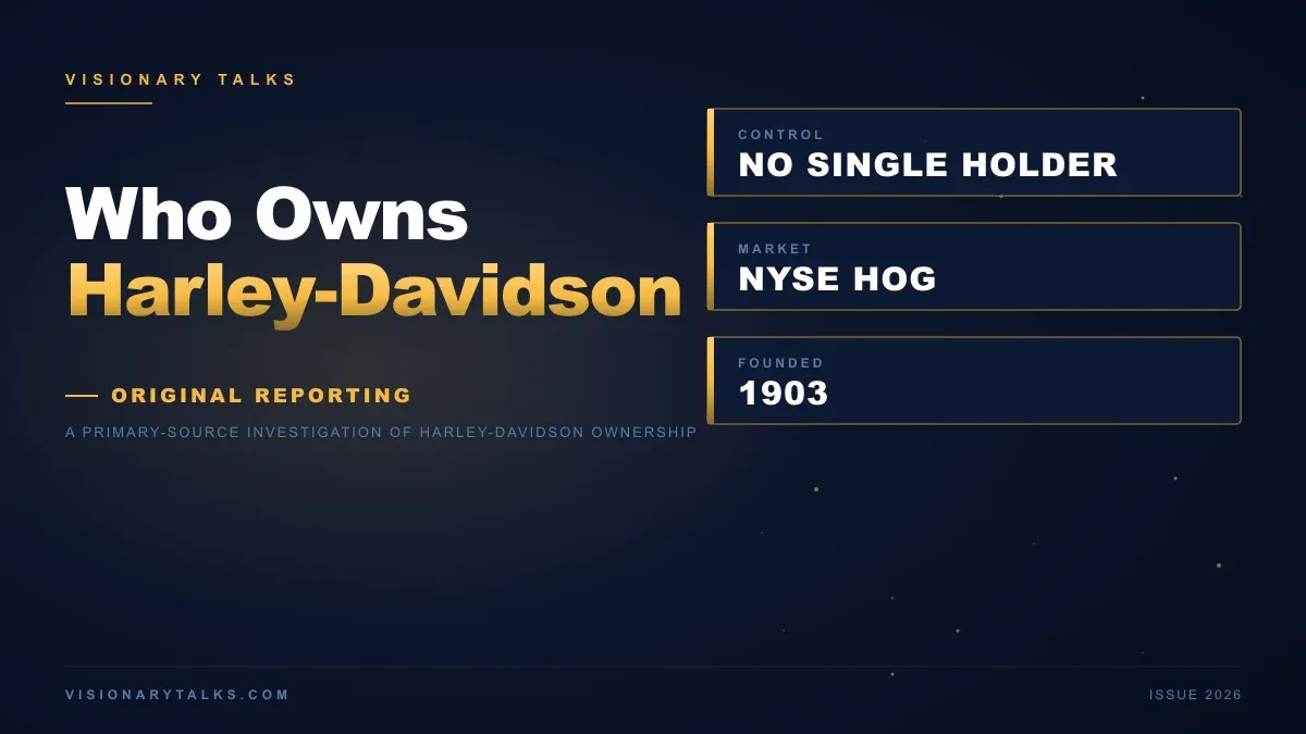 Who Owns Harley-Davidson? Nobody Controls It, and the Entire Board Owns Less Than 1%