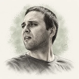 AI editorial illustration of Georgi Gerganov